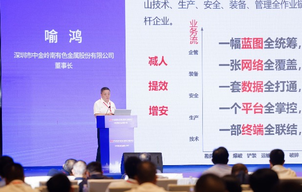 喻鸿出席2025矿业前沿与信息化智能化科技年会并作主题报...