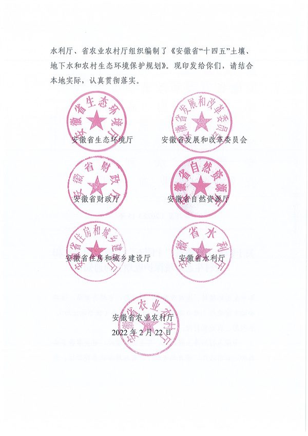 安徽省“十四五”土壤、地下水和农村生态环境保护规划(图2)