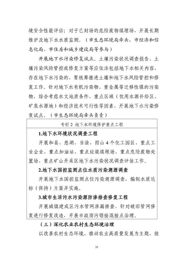 马鞍山市“十四五”土壤、地下水和农村生态环境保护规划（征求意见稿）发布！(图21)