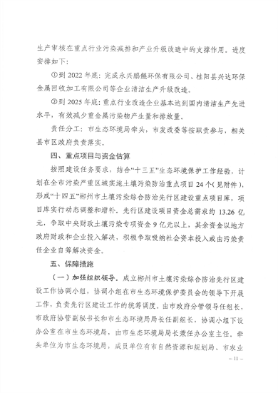 郴州市土壤污染综合防治先行区建设方案（2022－2025年）印发！（附项目清单）(图10)