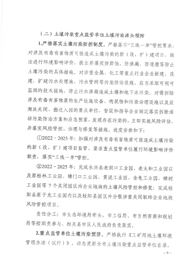 郴州市土壤污染综合防治先行区建设方案（2022－2025年）印发！（附项目清单）(图8)