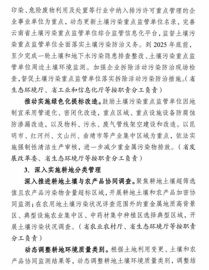 《云南省土壤、地下水污染防治“十四五”规划》印发(图13)