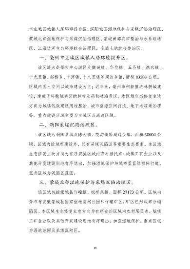 《亳州市国土空间生态修复规划（2022-2035年）》征求意见(图15)