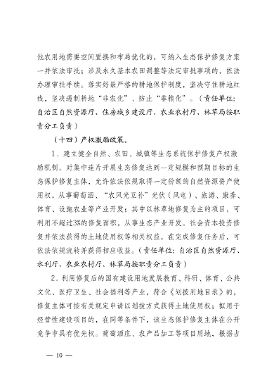 宁夏：关于鼓励和支持 社会资本参与生态保护修复的实施意见 （征求意见稿）(图10)