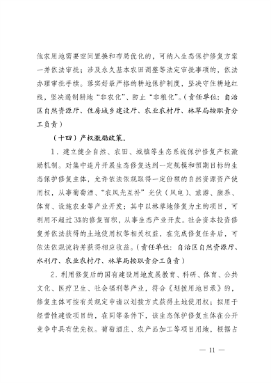 宁夏14部门印发《鼓励和支持社会资本参与生态保护修复的实施意见》(图11)