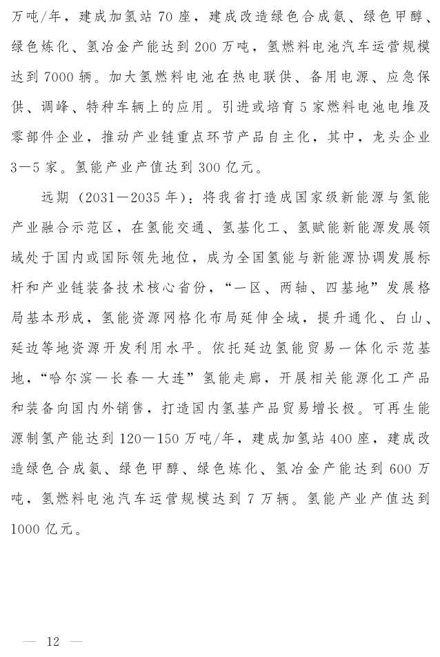 吉林省印发《“氢动吉林”中长期发展规划 （2021-2035年）》：远期可再生能源制氢产能达到120-150万吨/年(图11)