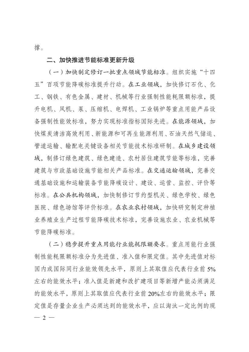 国家发改委：拟进一步加强节能标准更新升级和应用实施 支持重点领域和行业节能降碳改造(图2)