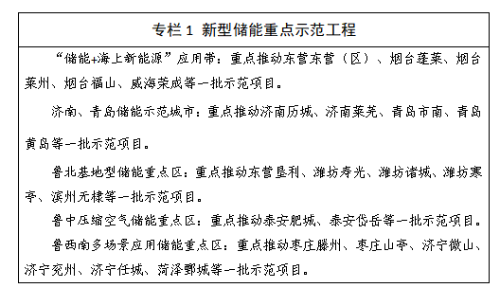 《山东省新型储能工程发展行动方案》发布